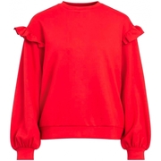 Sweat Sif Flounce L/S - Pompeian Red