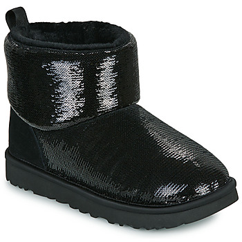 Παπούτσια Γυναίκα Μπότες UGG CLASSIC MINI MIRROR BALL Black