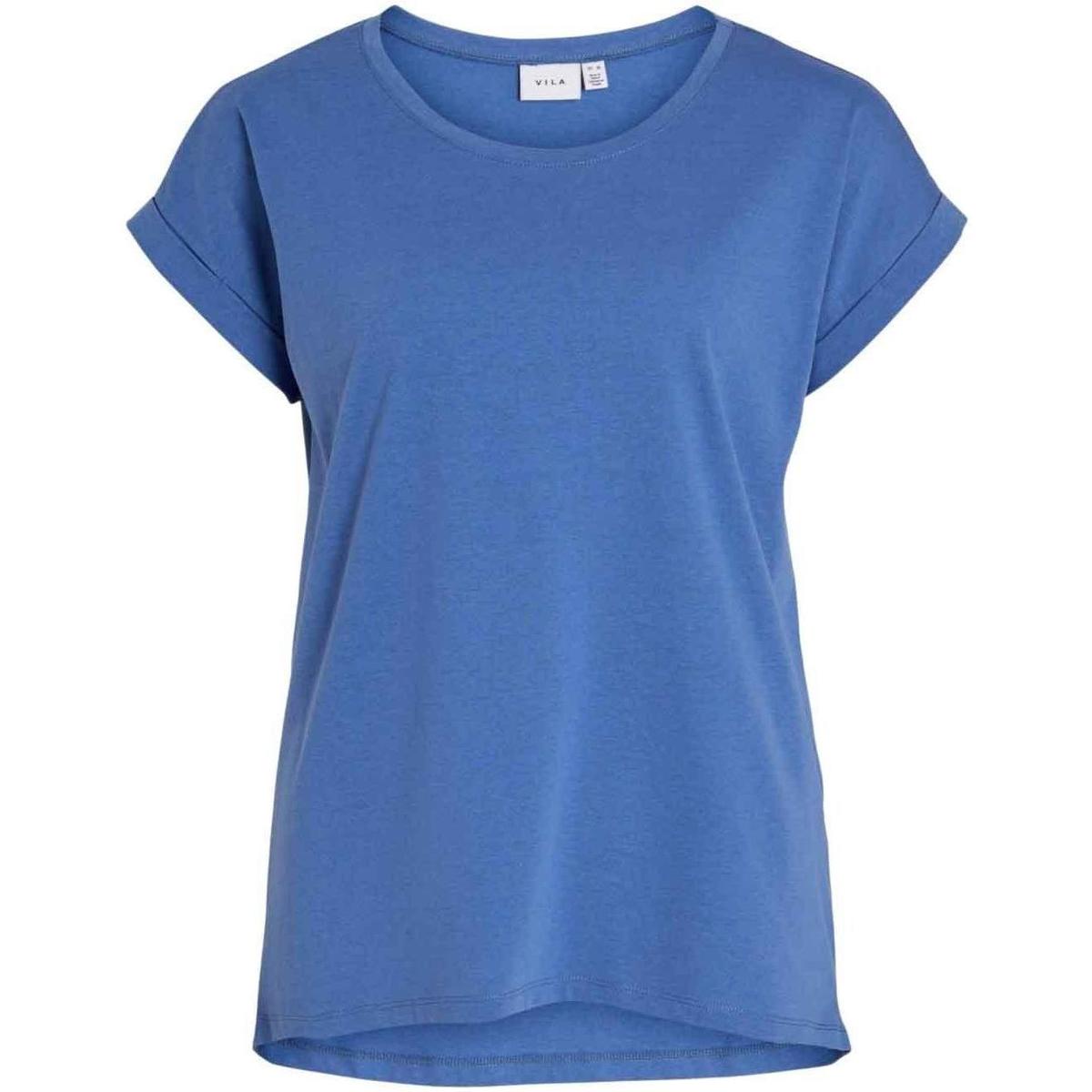 Υφασμάτινα Γυναίκα T-shirts & Μπλούζες Vila  Μπλέ