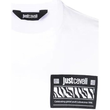 Υφασμάτινα Γυναίκα T-shirt με κοντά μανίκια Roberto Cavalli 74OBHI03-CJ400 Άσπρο