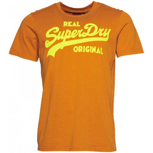 Υφασμάτινα Άνδρας T-shirts & Μπλούζες Superdry Vintage vl neon Brown
