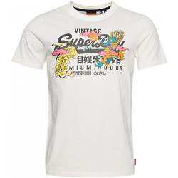 Υφασμάτινα Άνδρας T-shirts & Μπλούζες Superdry Vintage vl narrative Άσπρο