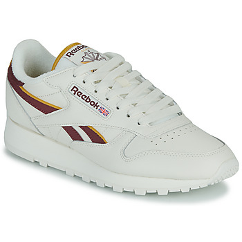 Παπούτσια Χαμηλά Sneakers Reebok Classic CLASSIC LEATHER Άσπρο / Bordeaux / Yellow