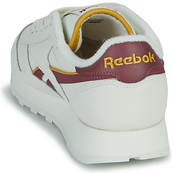 Reebok Classic CLASSIC LEATHER Άσπρο / Bordeaux / Yellow
