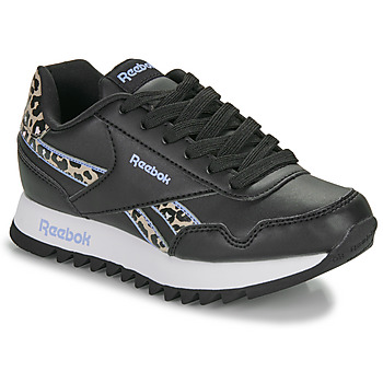 Παπούτσια Κορίτσι Χαμηλά Sneakers Reebok Classic REEBOK ROYAL CL JOG PLATFORM Black / Leopard