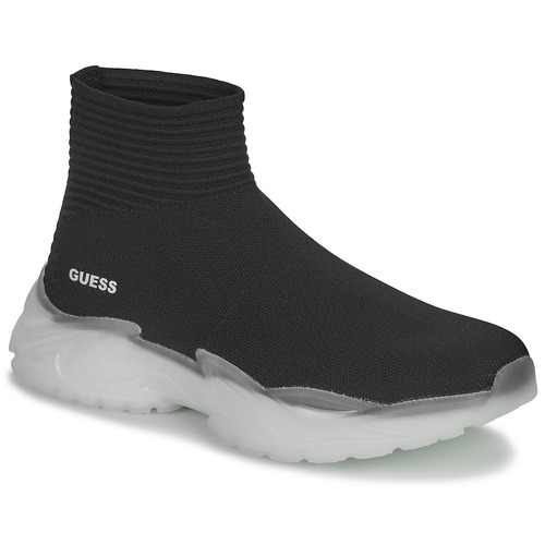 Παπούτσια Άνδρας Ψηλά Sneakers Guess BELLUNO SOCK Black / Άσπρο