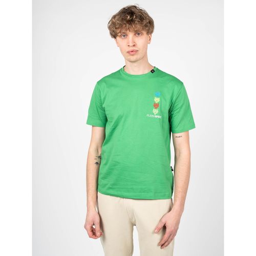 Υφασμάτινα Άνδρας T-shirt με κοντά μανίκια Philipp Plein Sport TIPS1135 Green