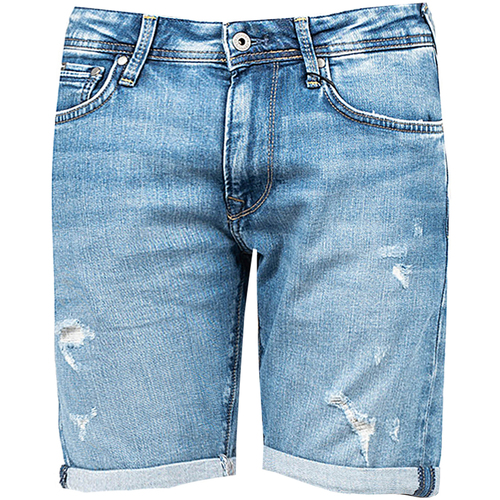 Υφασμάτινα Άνδρας Σόρτς / Βερμούδες Pepe jeans PM800940WM8 | Stanley Μπλέ