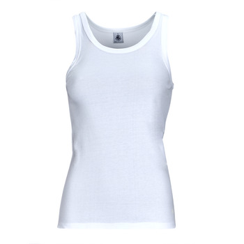 Υφασμάτινα Γυναίκα Αμάνικα / T-shirts χωρίς μανίκια Petit Bateau DEBARDEUR COL ROND Άσπρο