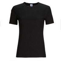 Υφασμάτινα Γυναίκα T-shirt με κοντά μανίκια Petit Bateau MC POINTE COCOTTE Black