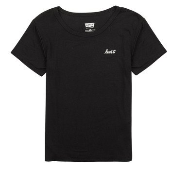 Υφασμάτινα Κορίτσι T-shirt με κοντά μανίκια Levi's LVG HER FAVORITE TEE Black