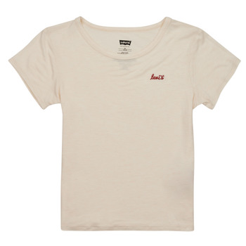 Υφασμάτινα Κορίτσι T-shirt με κοντά μανίκια Levi's LVG HER FAVORITE TEE Beige