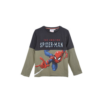 Υφασμάτινα Αγόρι Μπλουζάκια με μακριά μανίκια TEAM HEROES  T SHIRT SPIDERMAN Grey