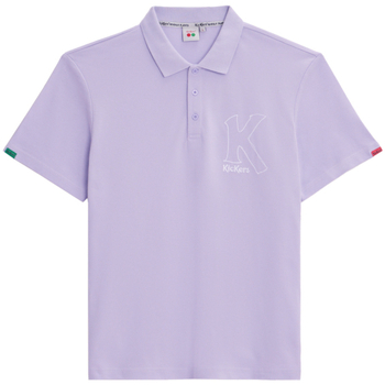 Υφασμάτινα T-shirts & Μπλούζες Kickers Big K Poloshirt Violet