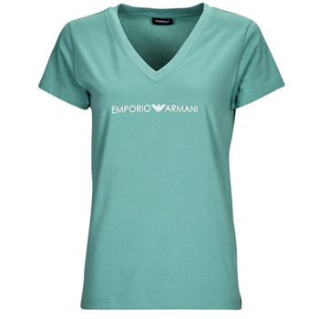 Υφασμάτινα Γυναίκα T-shirt με κοντά μανίκια Emporio Armani ICONIC LOGOBAND Μπλέ