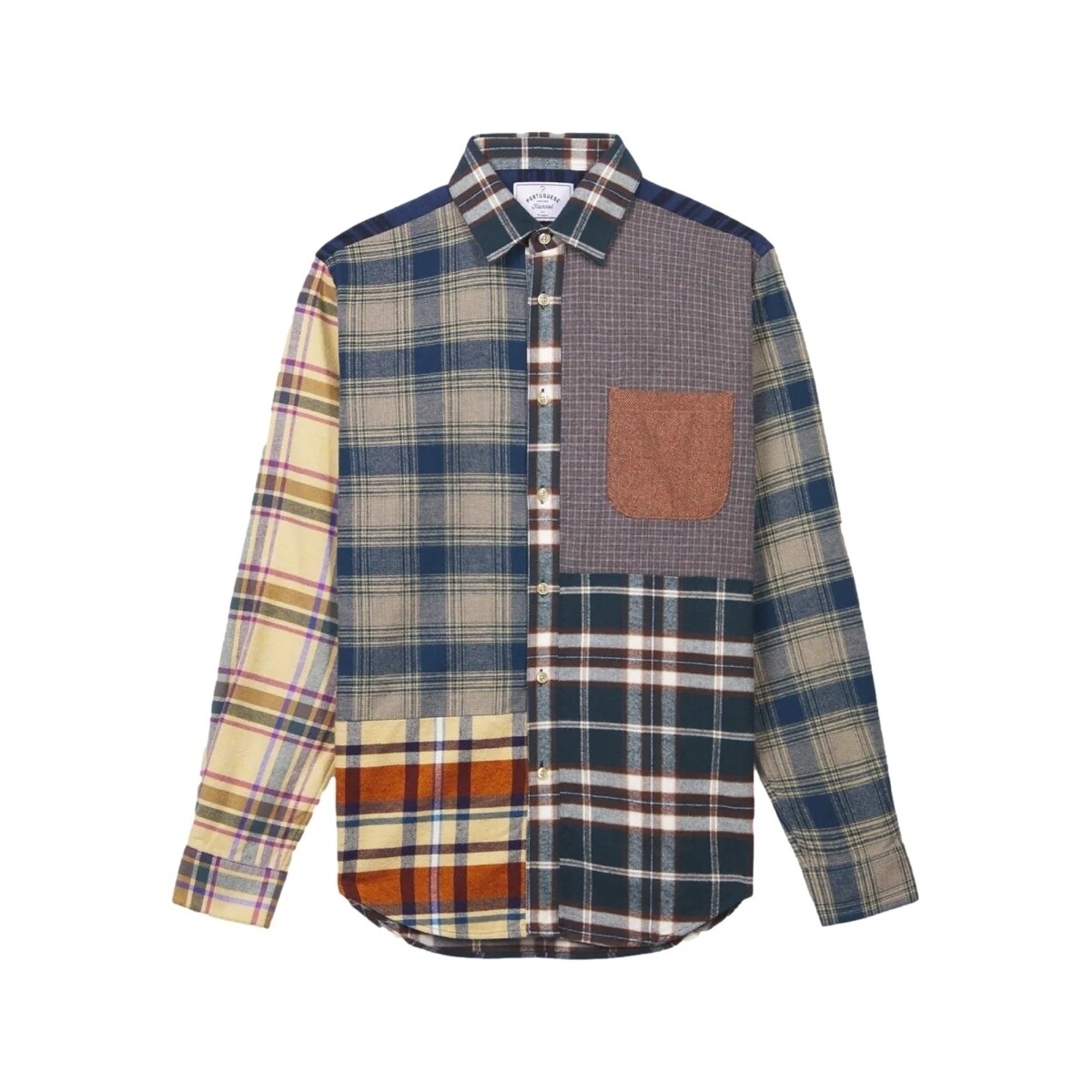 Πουκάμισο με μακριά μανίκια Portuguese Flannel Patchwork 2 Shirt