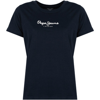 Υφασμάτινα Γυναίκα T-shirt με κοντά μανίκια Pepe jeans PL505292 | Camila Μπλέ