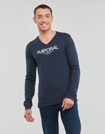 Υφασμάτινα Άνδρας Μπλουζάκια με μακριά μανίκια Kaporal TARK Marine