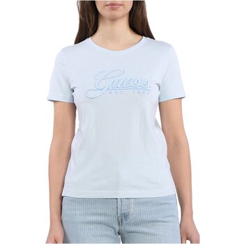 Υφασμάτινα Γυναίκα T-shirts & Μπλούζες Guess W3GI36 I3Z14 Μπλέ