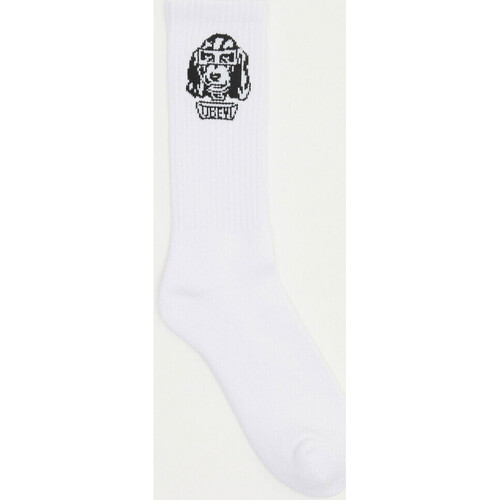 Εσώρουχα Άνδρας Κάλτσες Obey dog socks Άσπρο