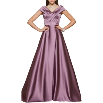 Υφασμάτινα Γυναίκα Μακριά Φορέματα Impero Couture FL3176 Violet