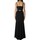 Υφασμάτινα Γυναίκα Μακριά Φορέματα Sandro Ferrone S113XBCFANTASY Black
