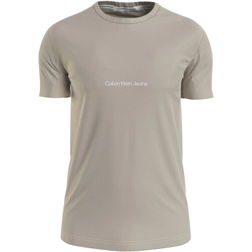 Υφασμάτινα Άνδρας T-shirt με κοντά μανίκια Calvin Klein Jeans J30J322848 Beige