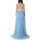 Υφασμάτινα Γυναίκα Μακριά Φορέματα Impero Couture WL201212 Μπλέ