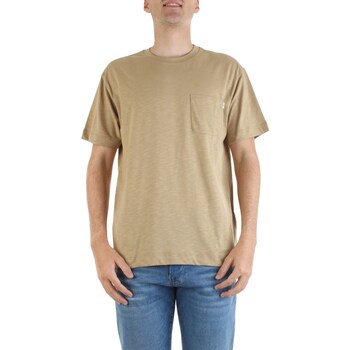 Υφασμάτινα Άνδρας T-shirt με κοντά μανίκια Liu Jo M123P204FLAMEPOCKET Beige