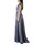 Υφασμάτινα Γυναίκα Μακριά Φορέματα Impero Couture FL3176 Μπλέ