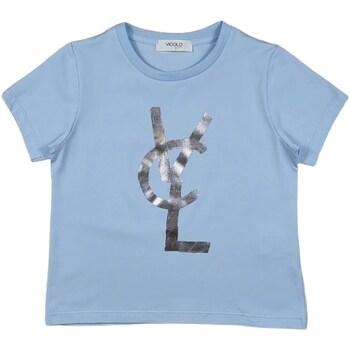 Υφασμάτινα Κορίτσι T-shirt με κοντά μανίκια Vicolo 3146M0899 Μπλέ