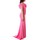 Υφασμάτινα Γυναίκα Μακριά Φορέματα Impero Couture KD2107 Ροζ