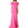 Υφασμάτινα Γυναίκα Μακριά Φορέματα Impero Couture KD2107 Ροζ