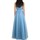 Υφασμάτινα Γυναίκα Μακριά Φορέματα Impero Couture WL20831 Μπλέ
