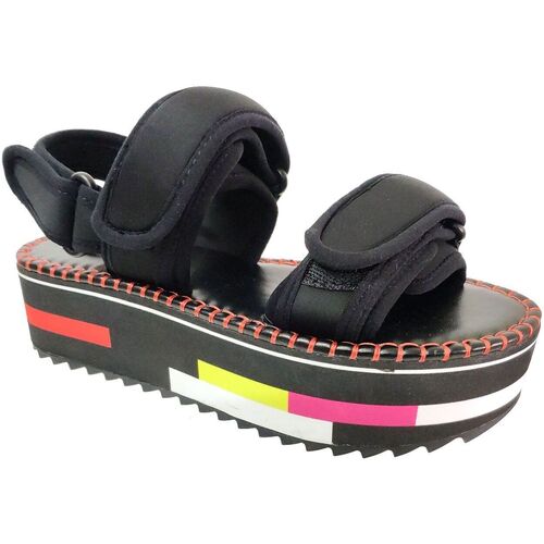 Παπούτσια Γυναίκα Σανδάλια / Πέδιλα Desigual Rainbow color Black