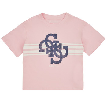 Υφασμάτινα Κορίτσι T-shirt με κοντά μανίκια Guess J3YI36 Ροζ