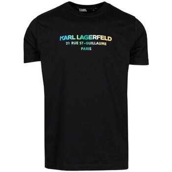 Υφασμάτινα Άνδρας T-shirt με κοντά μανίκια Karl Lagerfeld  Black