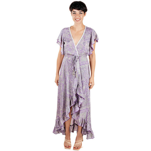 Υφασμάτινα Γυναίκα Μακριά Φορέματα Isla Bonita By Sigris Φόρεμα Midi Violet