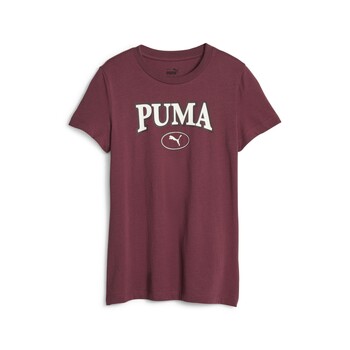 Υφασμάτινα Κορίτσι T-shirt με κοντά μανίκια Puma PUMA SQUAD GRAPHIC TEE G Μώβ