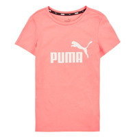 Υφασμάτινα Κορίτσι T-shirt με κοντά μανίκια Puma ESS LOGO TEE G Ροζ