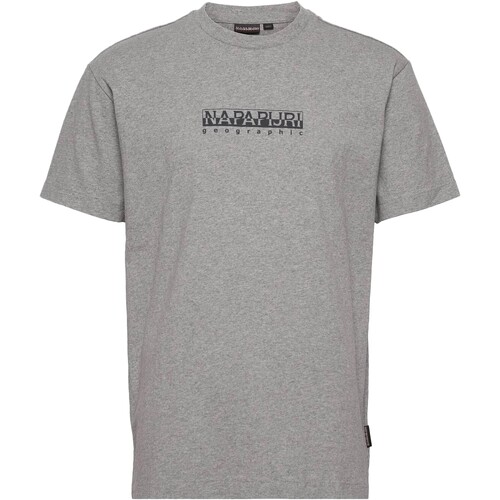 Υφασμάτινα Άνδρας T-shirt με κοντά μανίκια Napapijri 210620 Grey