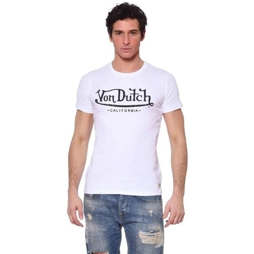 Υφασμάτινα Άνδρας T-shirts & Μπλούζες Von Dutch VD1TVC Άσπρο