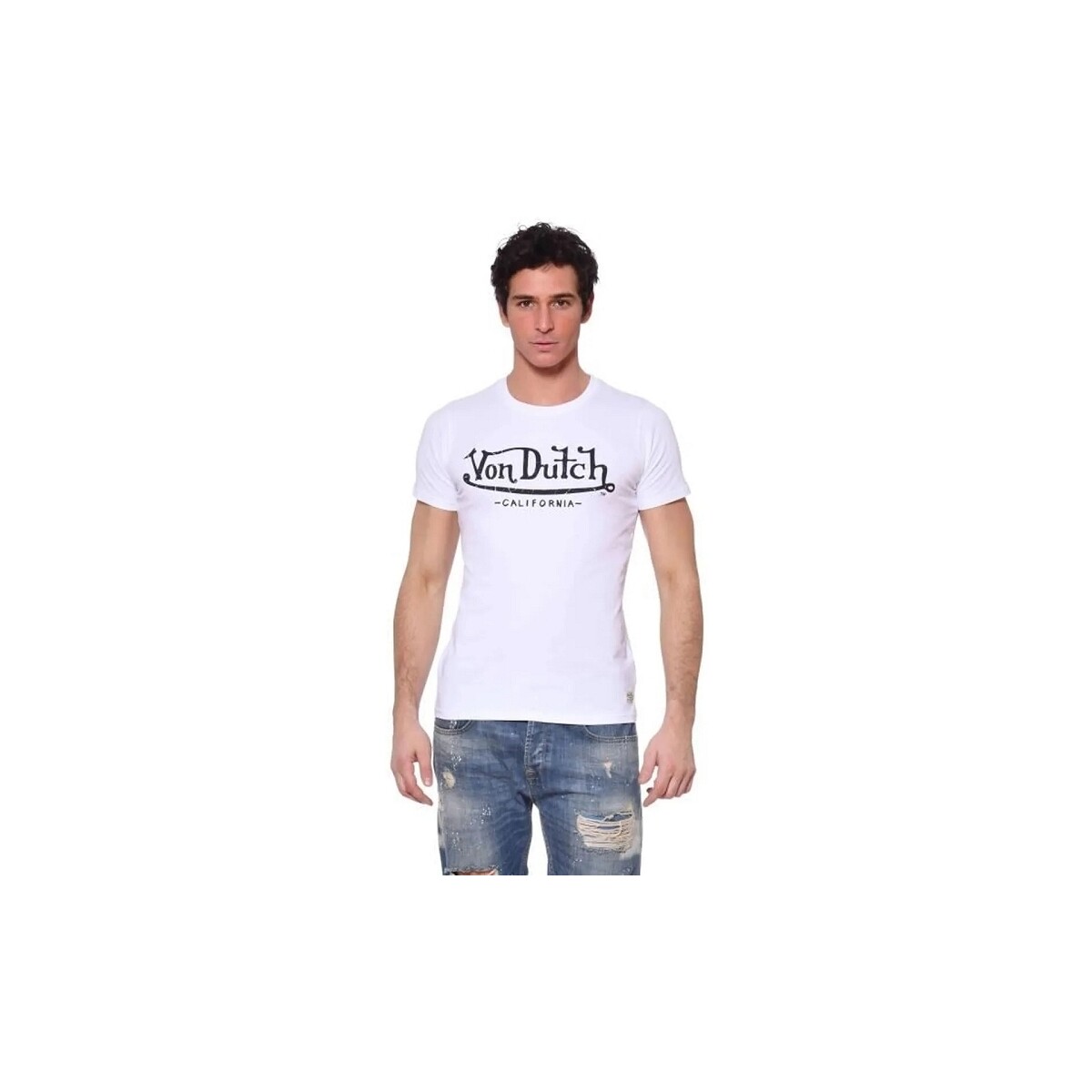 Υφασμάτινα Άνδρας T-shirts & Μπλούζες Von Dutch VD1TVC Άσπρο