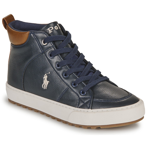 Παπούτσια Αγόρι Ψηλά Sneakers Polo Ralph Lauren JAXSON Marine / Brown