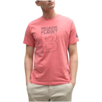 Υφασμάτινα Άνδρας T-shirt με κοντά μανίκια Ecoalf  Ροζ