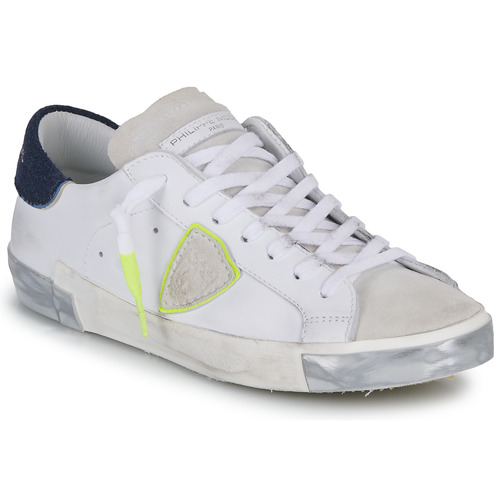 Παπούτσια Άνδρας Χαμηλά Sneakers Philippe Model PARISX LOW MAN Άσπρο / Marine / Yellow