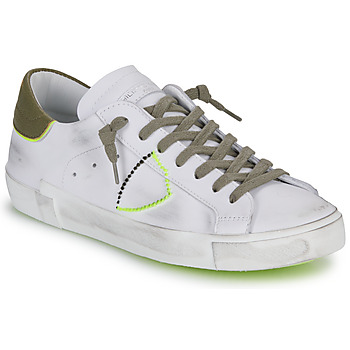Παπούτσια Άνδρας Χαμηλά Sneakers Philippe Model PARISX LOW MAN Άσπρο / Kaki / Yellow