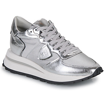 Παπούτσια Γυναίκα Χαμηλά Sneakers Philippe Model TROPEZ HAUTE LOW WOMAN Silver