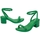Παπούτσια Γυναίκα Σανδάλια / Πέδιλα Melissa Shiny Heel II AD - Green Green