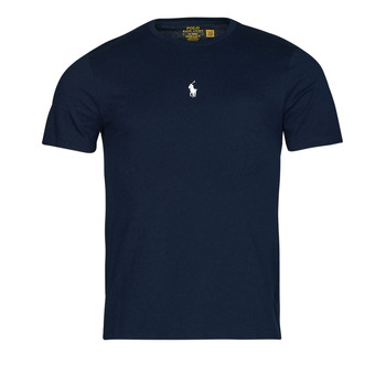 Υφασμάτινα Άνδρας T-shirt με κοντά μανίκια Polo Ralph Lauren T-SHIRT AJUSTE EN COTON LOGO CENTRAL Marine